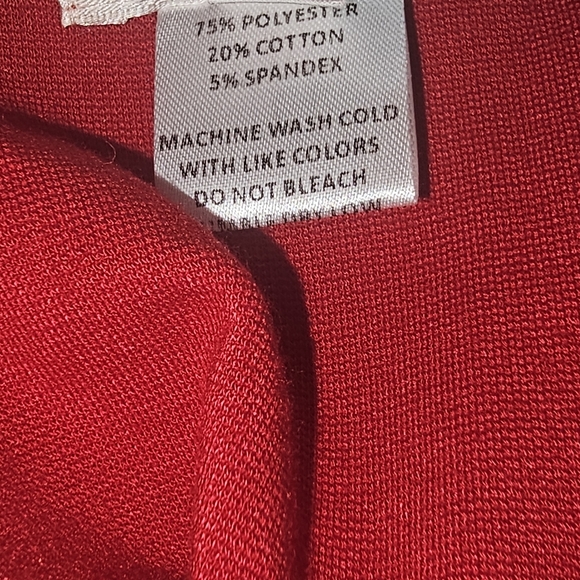 Unique Vintage Red and White Pencil Wiggle Cut Out Midi Dress W Belt SZ L Pin Up - Picture 8 of 15